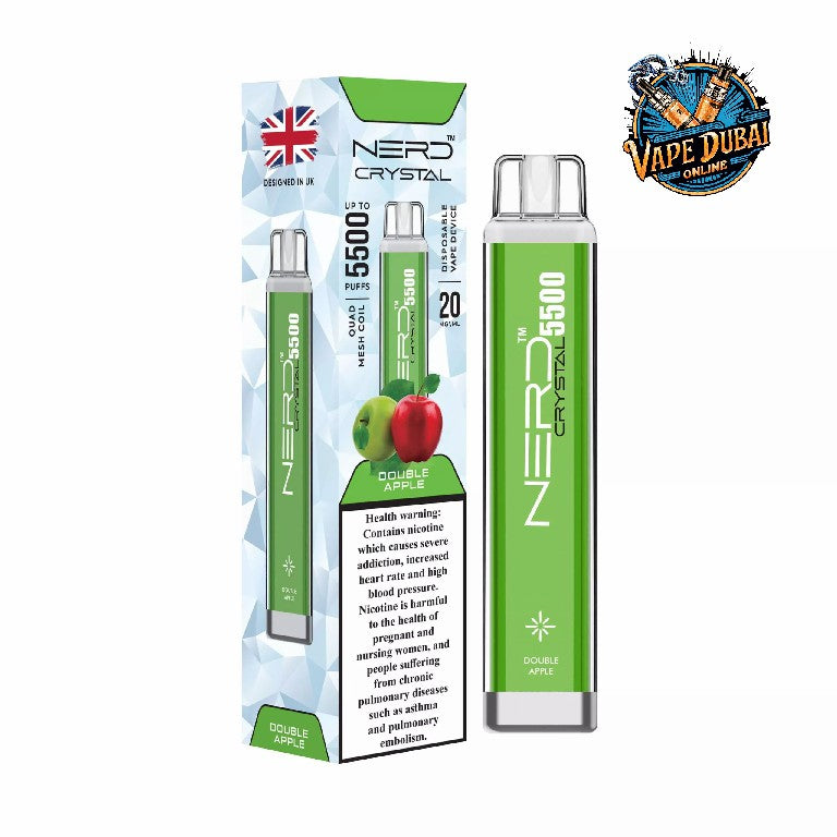 Nerd Crystal 5500 Puffs Disposable Vape | 2% Nic Salt | Dubai UAE