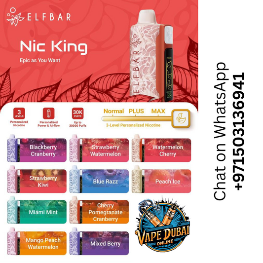 Elf Bar Nic King 30K Puffs Vape – 3-Level Nicotine – Dubai UAE