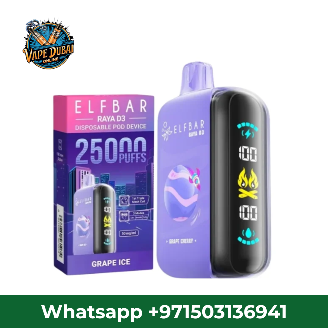 ElfBar Raya D3 25000 Puffs Disposable Vape 5% Nicotine – Dubai UAE