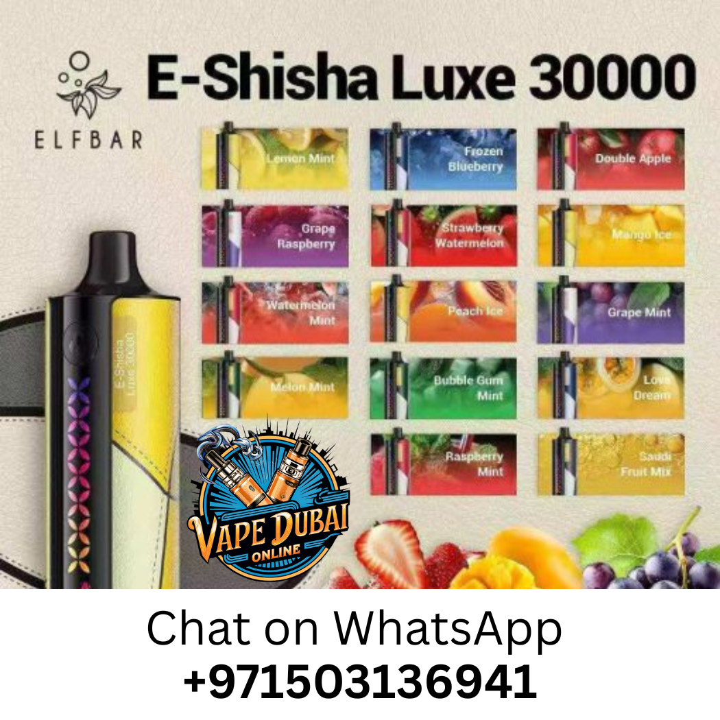 Elfbar E-Shisha Luxe 30000 – Rechargeable DTL Vape Shop in Dubai
