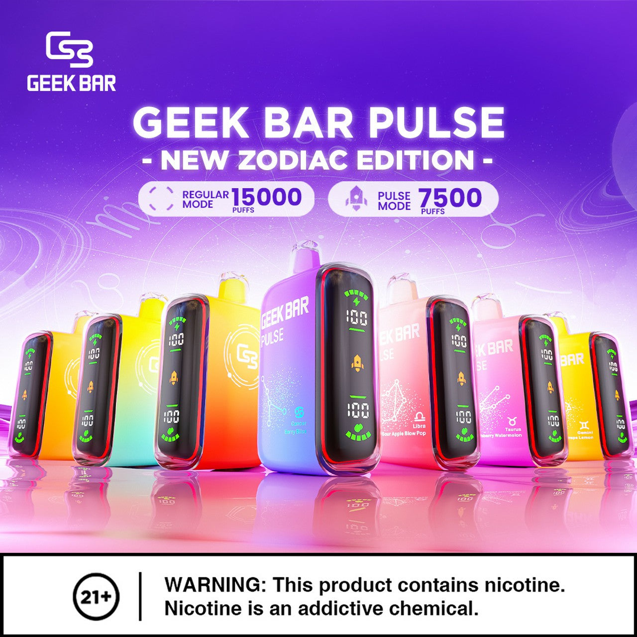 Geek Bar Pulse 15000 Puffs Disposable Vape | Rechargeable in Dubai