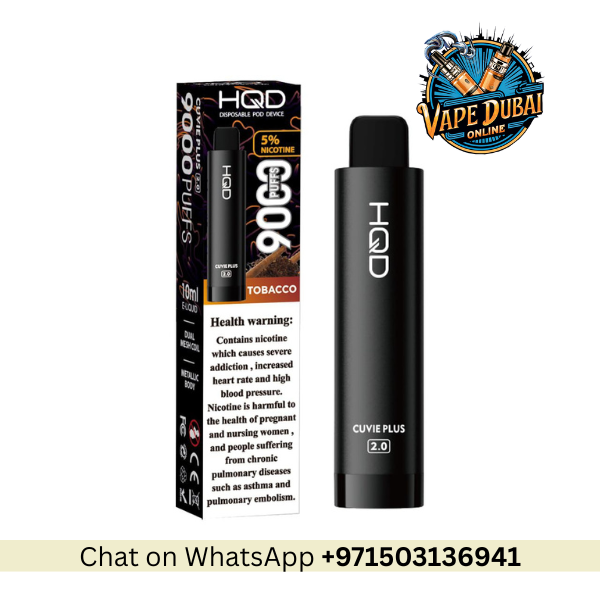 HQD Cuvie Plus 2.0 Disposable Vape 9000 Puffs – Dubai UAE