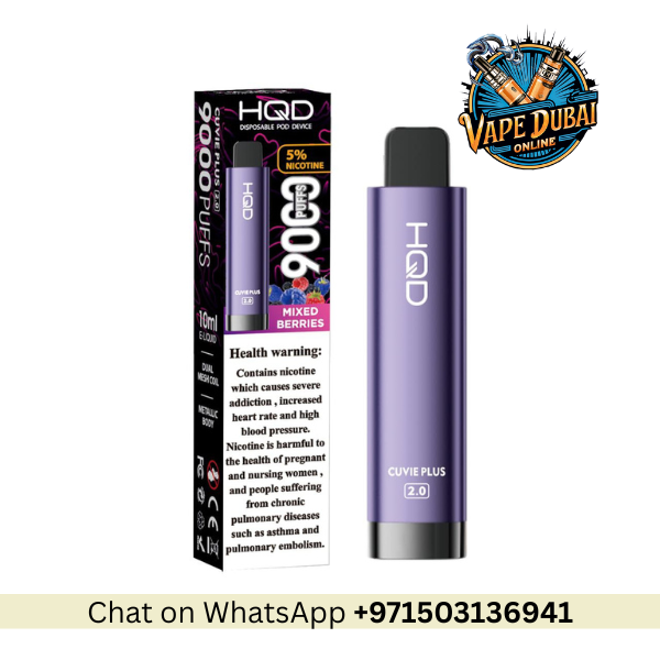 HQD Cuvie Plus 2.0 Disposable Vape 9000 Puffs – Dubai UAE