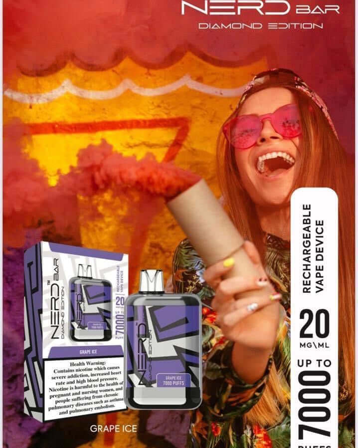 NERD Diamond Edition 7000 Puffs Vape – Premium Disposable in UAE