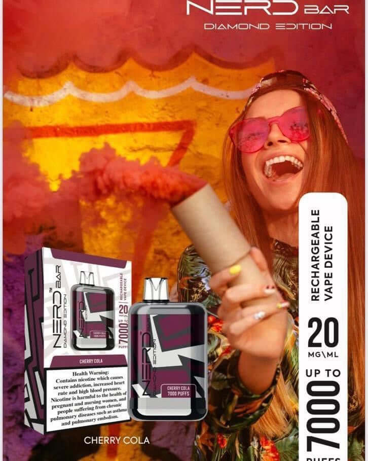 NERD Diamond Edition 7000 Puffs Vape – Premium Disposable in UAE