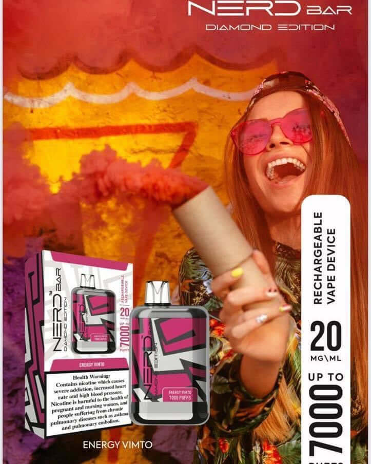 NERD Diamond Edition 7000 Puffs Vape – Premium Disposable in UAE