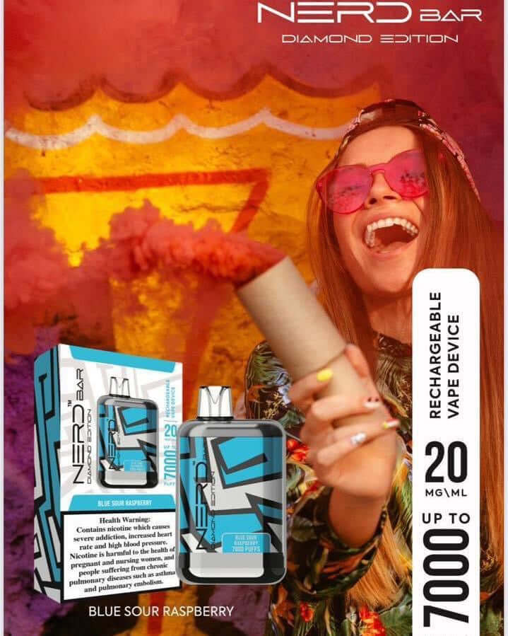 NERD Diamond Edition 7000 Puffs Vape – Premium Disposable in UAE