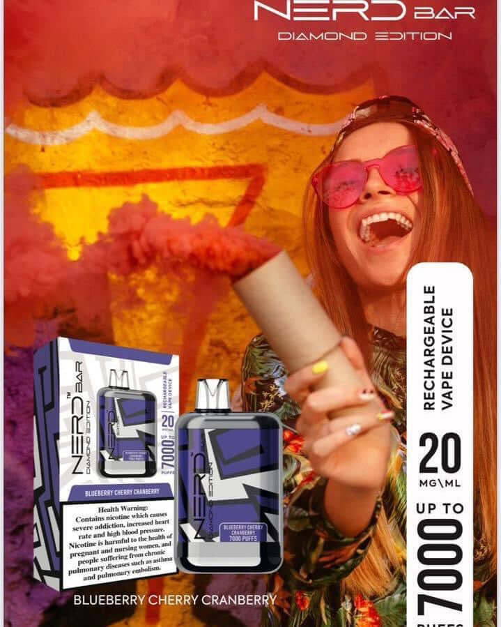 NERD Diamond Edition 7000 Puffs Vape – Premium Disposable in UAE