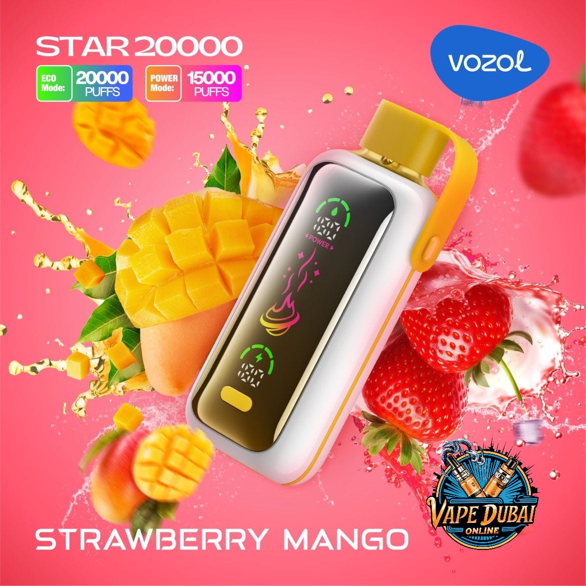 Vozol Star 20000 Puffs Disposable Vape with Color Screen Dubai UAE