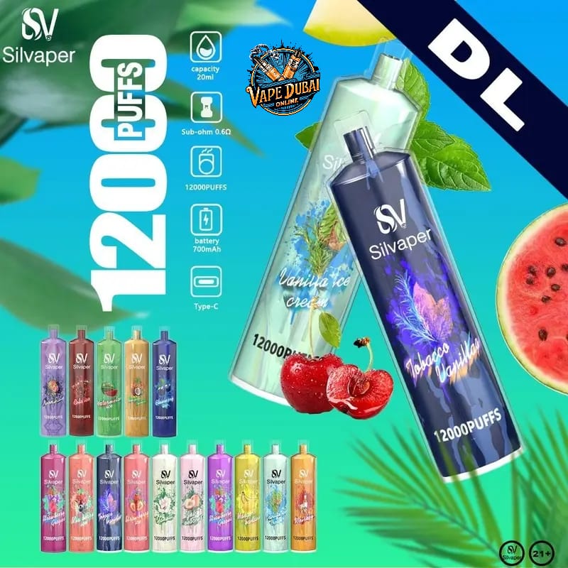 Silvaper Silva Rock 12000 Puffs DTL Disposable Vape Dubai UAE