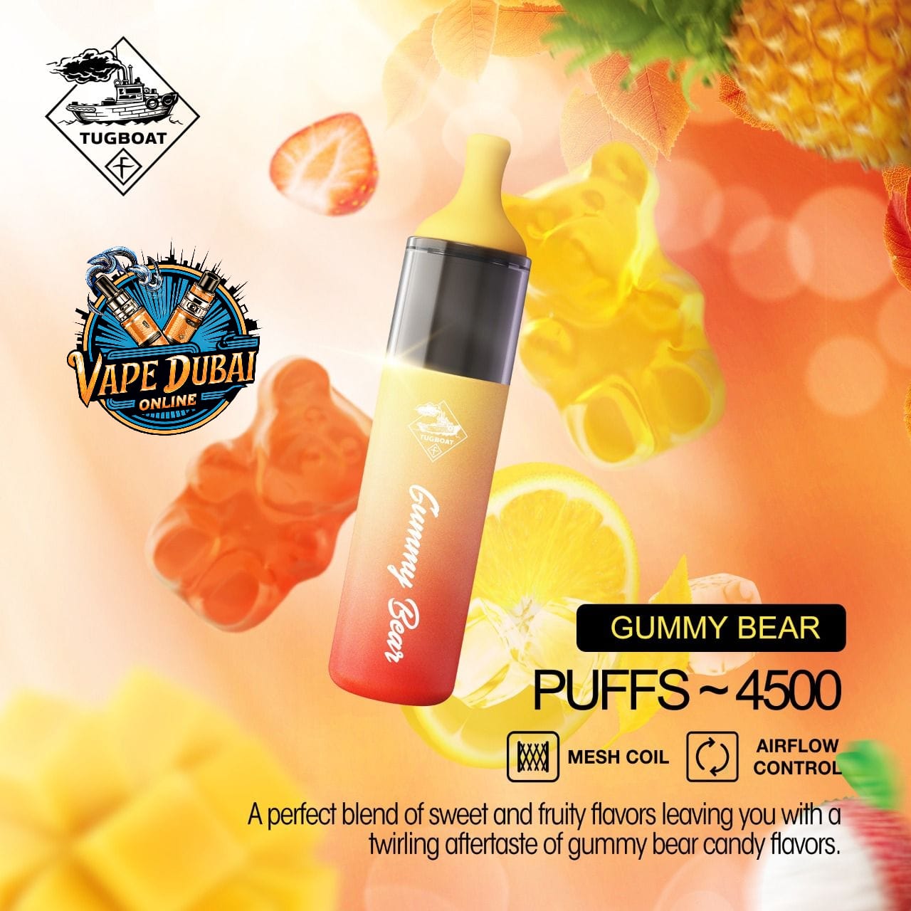 Tugboat Evo 4500 Puffs Disposable Vape – Premium Flavors Dubai