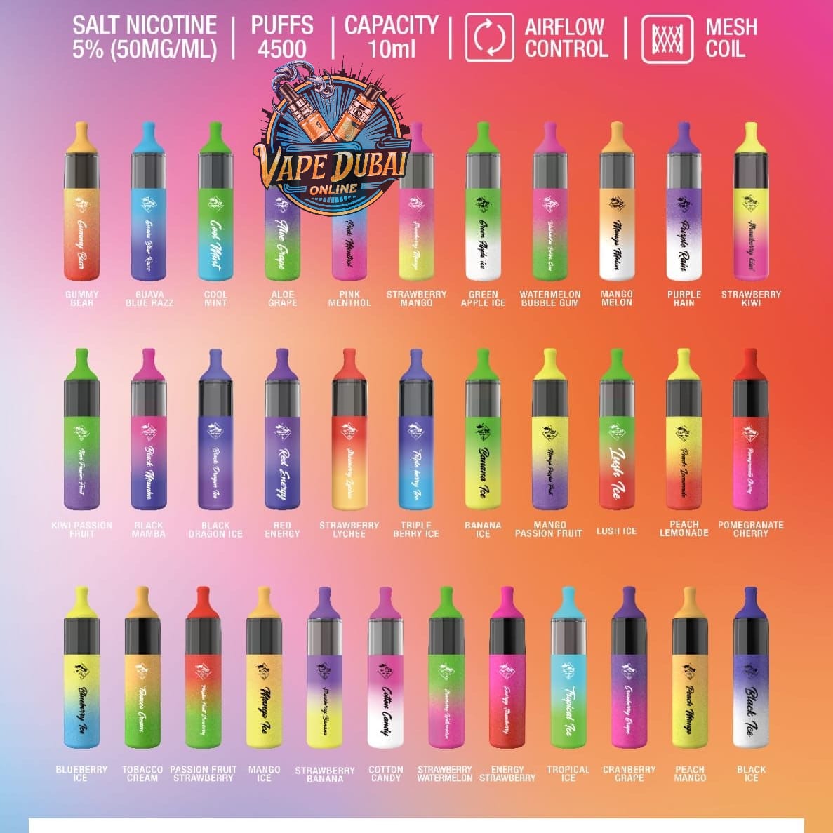 Tugboat Evo 4500 Puffs Disposable Vape – Premium Flavors Dubai