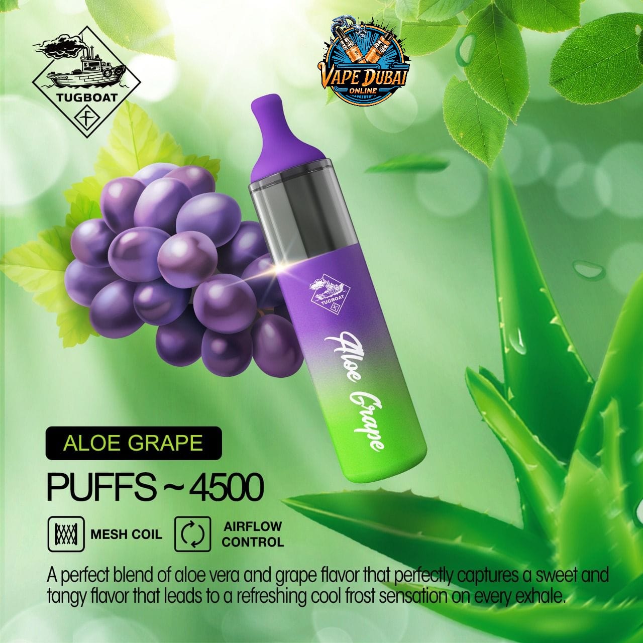 Tugboat Evo 4500 Puffs Disposable Vape – Premium Flavors Dubai