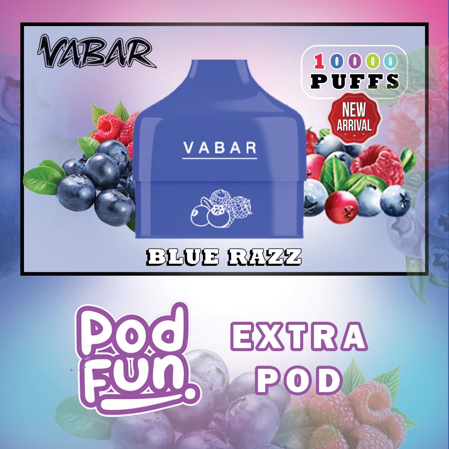 Vabar Pod Fun 10000 Puffs Disposable Vape – Rechargeable Dubai
