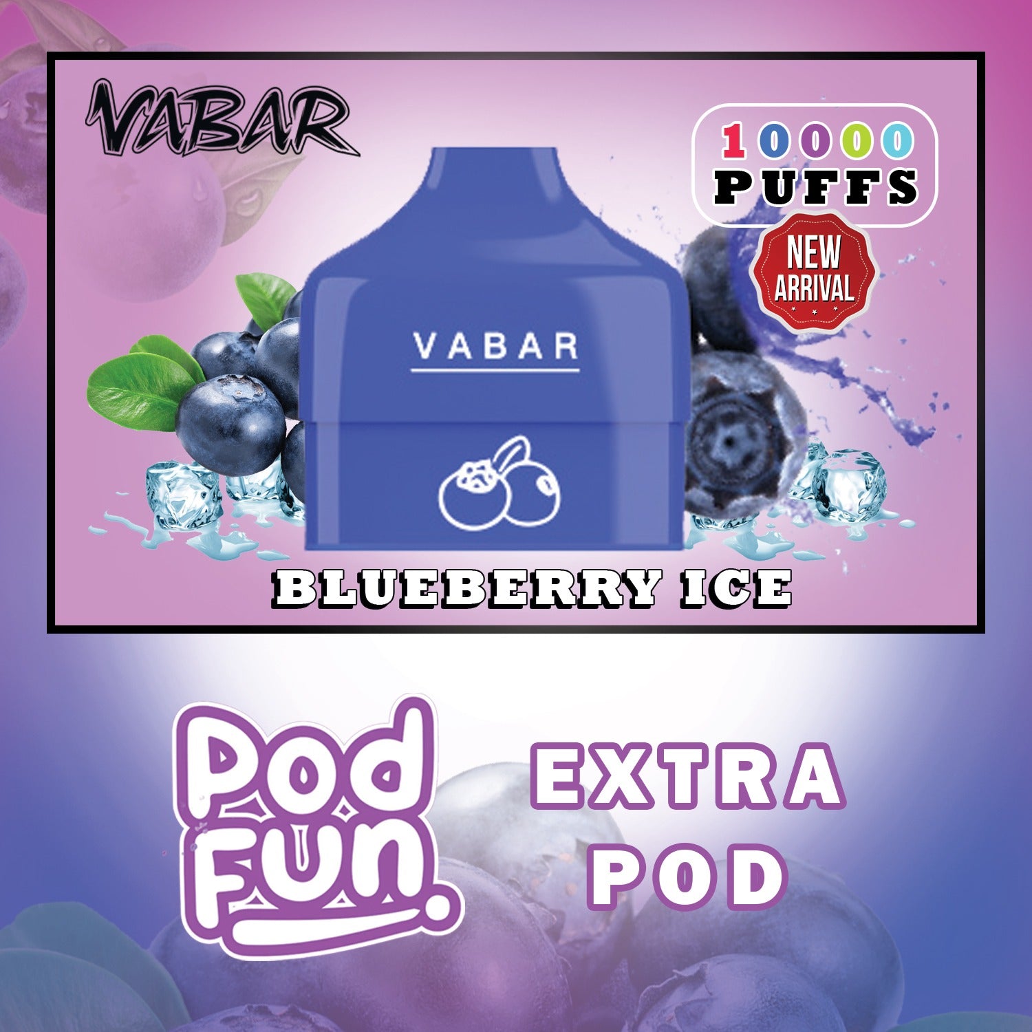 Vabar Pod Fun 10000 Puffs Disposable Vape – Rechargeable Dubai