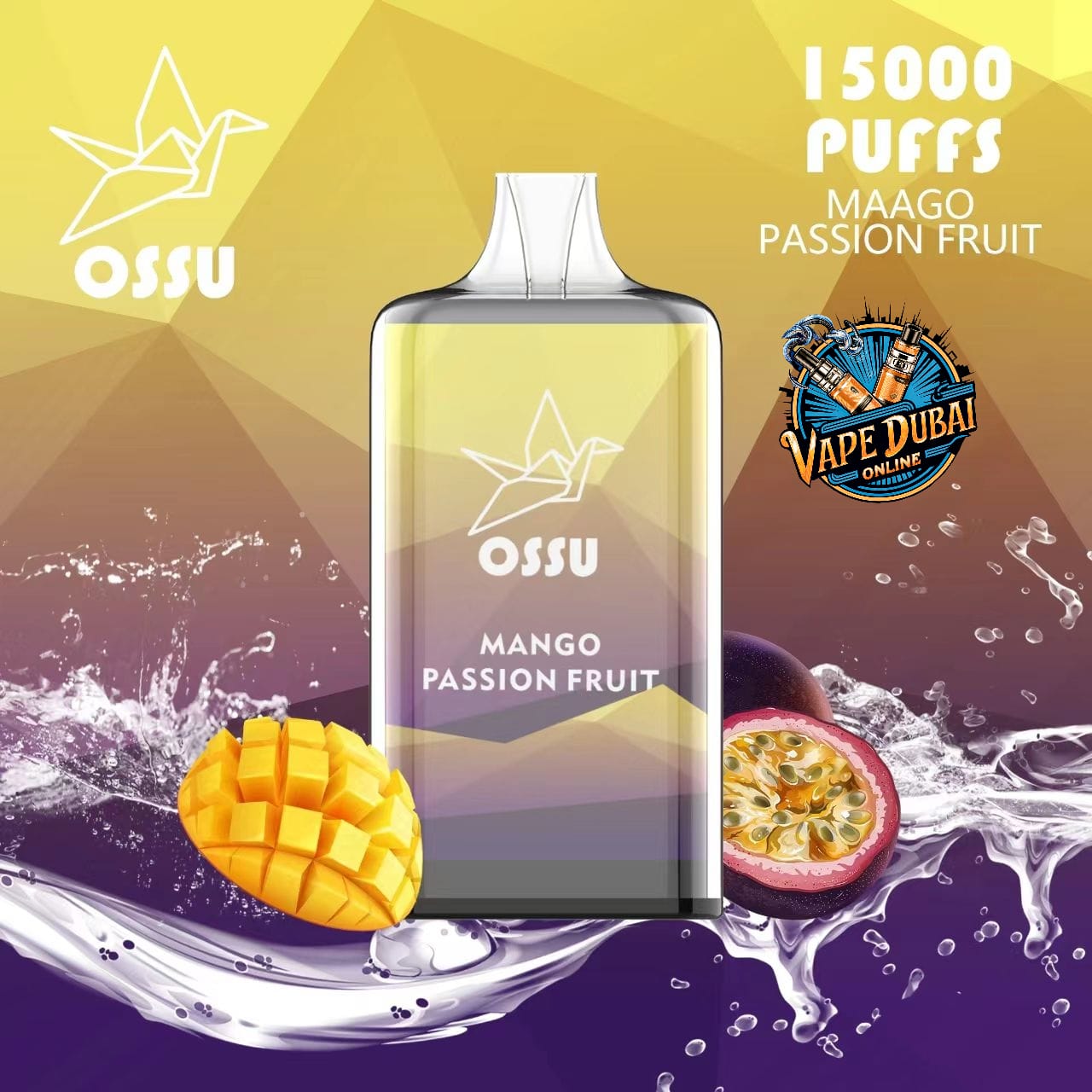 OSSU 15000 Puffs Rechargeable Disposable Vape | 5% Nicotine | Dubai