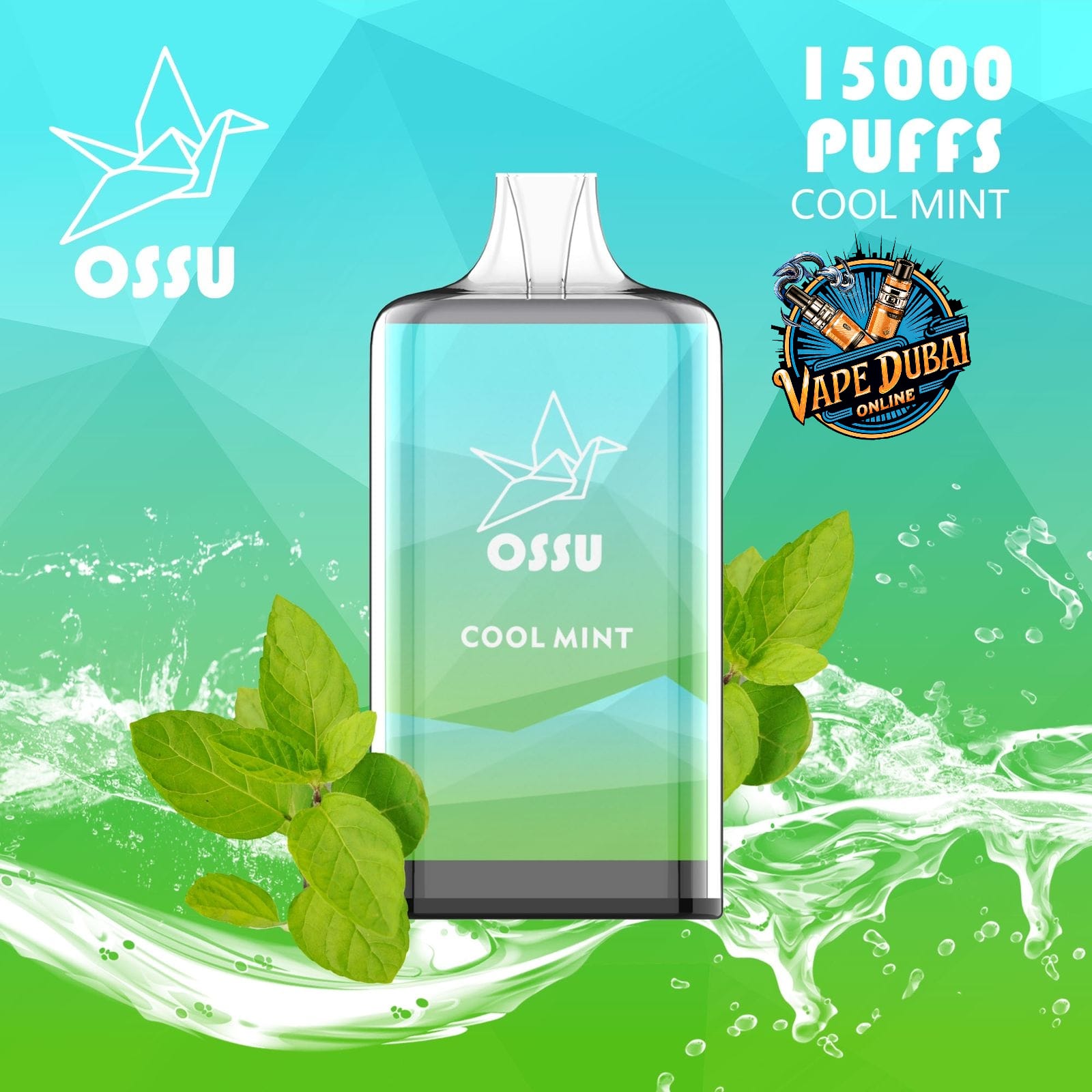 OSSU 15000 Puffs Rechargeable Disposable Vape | 5% Nicotine | Dubai