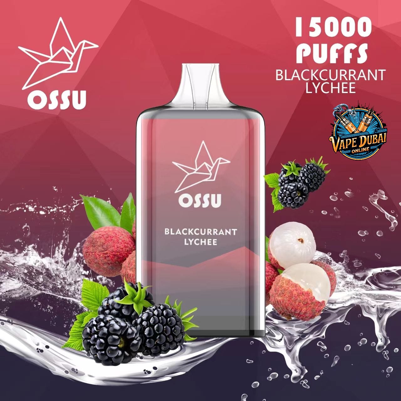 OSSU 15000 Puffs Rechargeable Disposable Vape | 5% Nicotine | Dubai