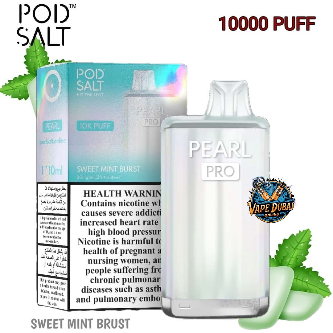 Pod Salt Pearl Pro 10000 Puffs Disposable Vape 20mg Dubai UAE