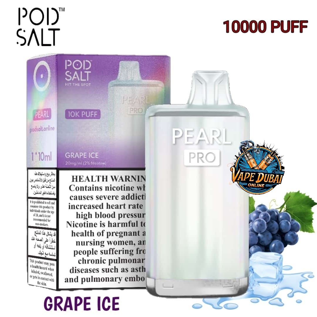 Pod Salt Pearl Pro 10000 Puffs Disposable Vape 20mg Dubai UAE