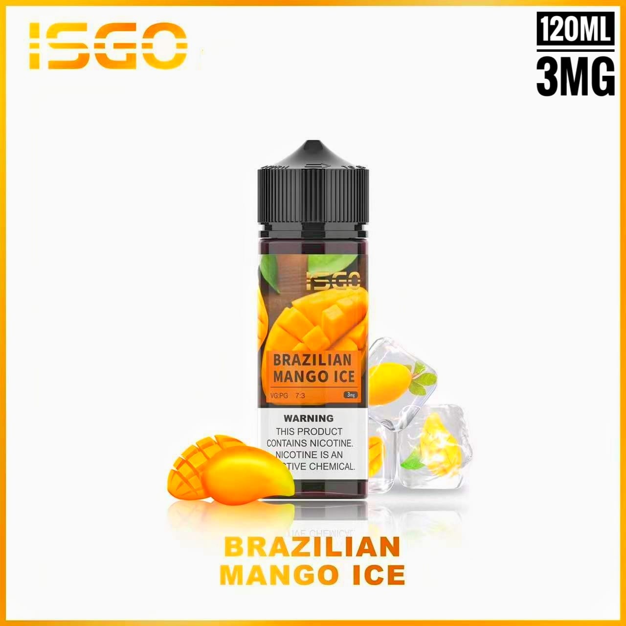 ISGO E-Liquid 120ml 3mg Vape Juice – 15 Flavors | Dubai UAE