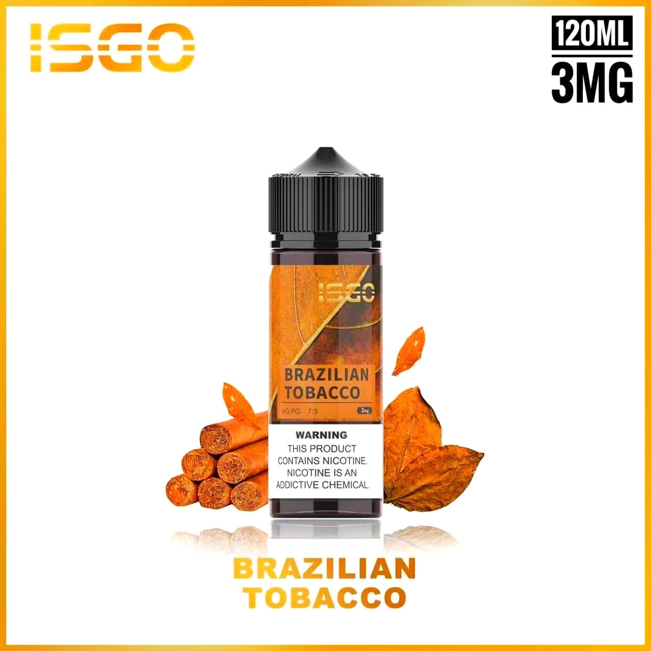 ISGO E-Liquid 120ml 3mg Vape Juice – 15 Flavors | Dubai UAE