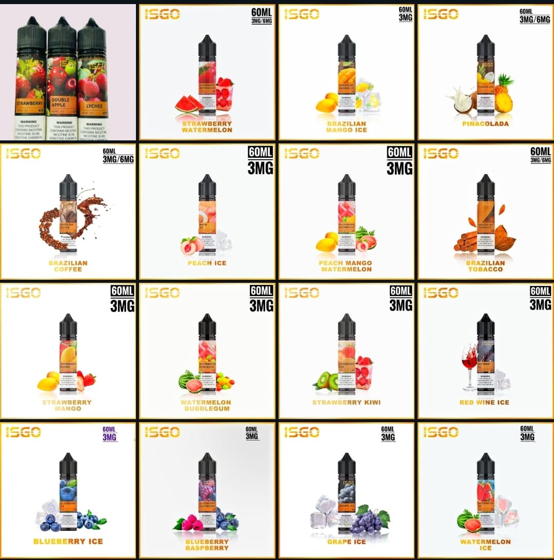 ISGO 60ML E-Liquid 6mg – Premium Vape Juice in Dubai UAE