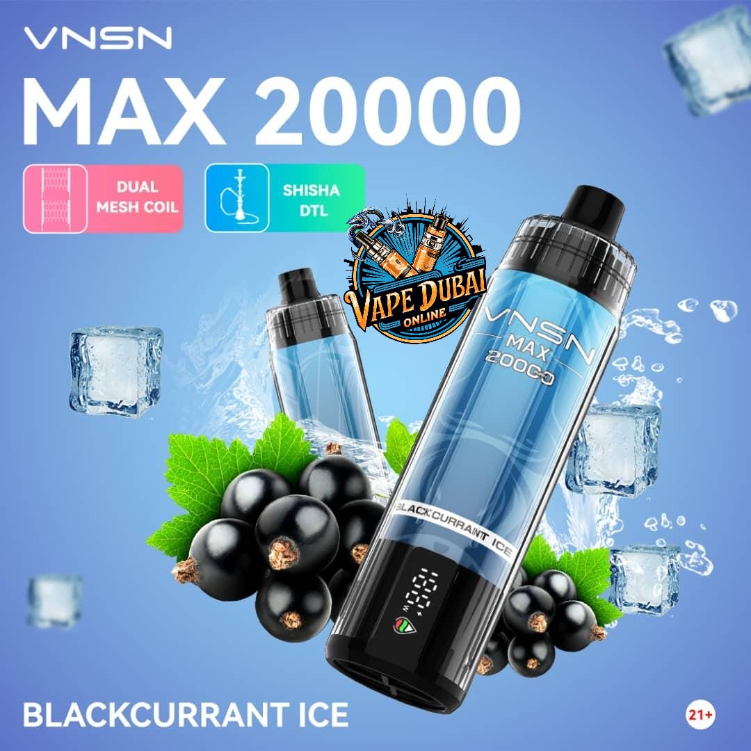 VNSN Max 20000 Puffs Nicotine-Free Vape – DTL Hookah Dubai UAE