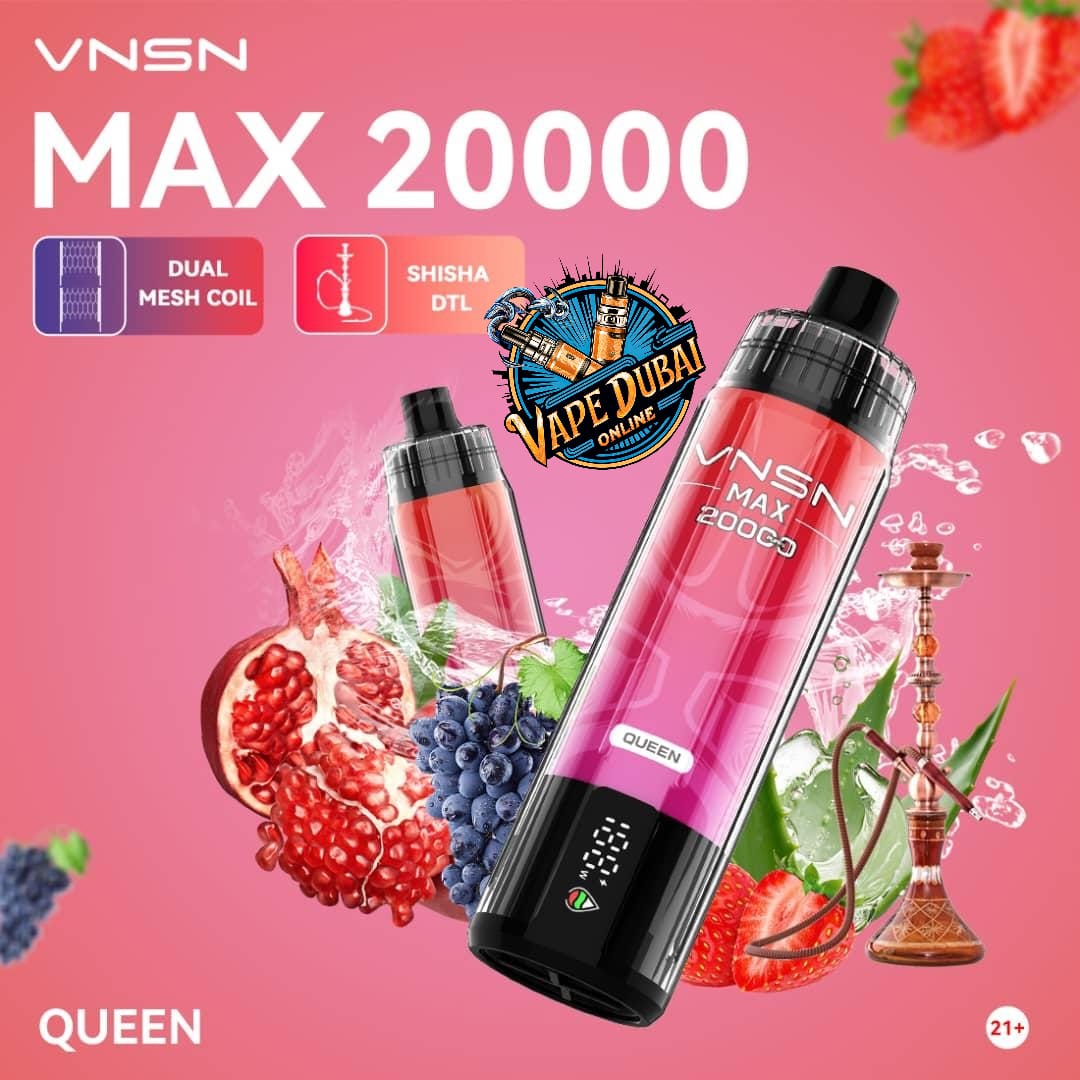 VNSN Max 20000 Puffs Nicotine-Free Vape – DTL Hookah Dubai UAE