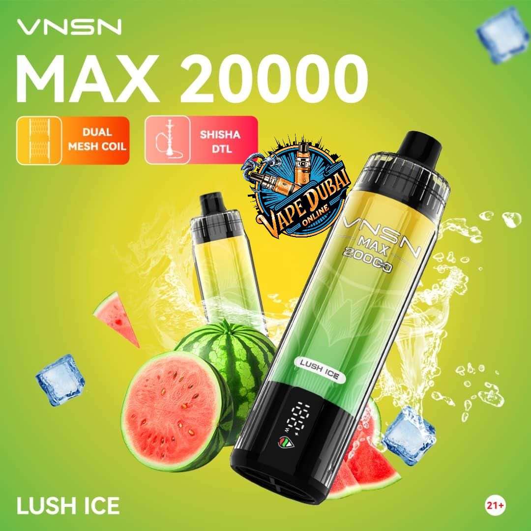 VNSN Max 20000 Puffs Nicotine-Free Vape – DTL Hookah Dubai UAE