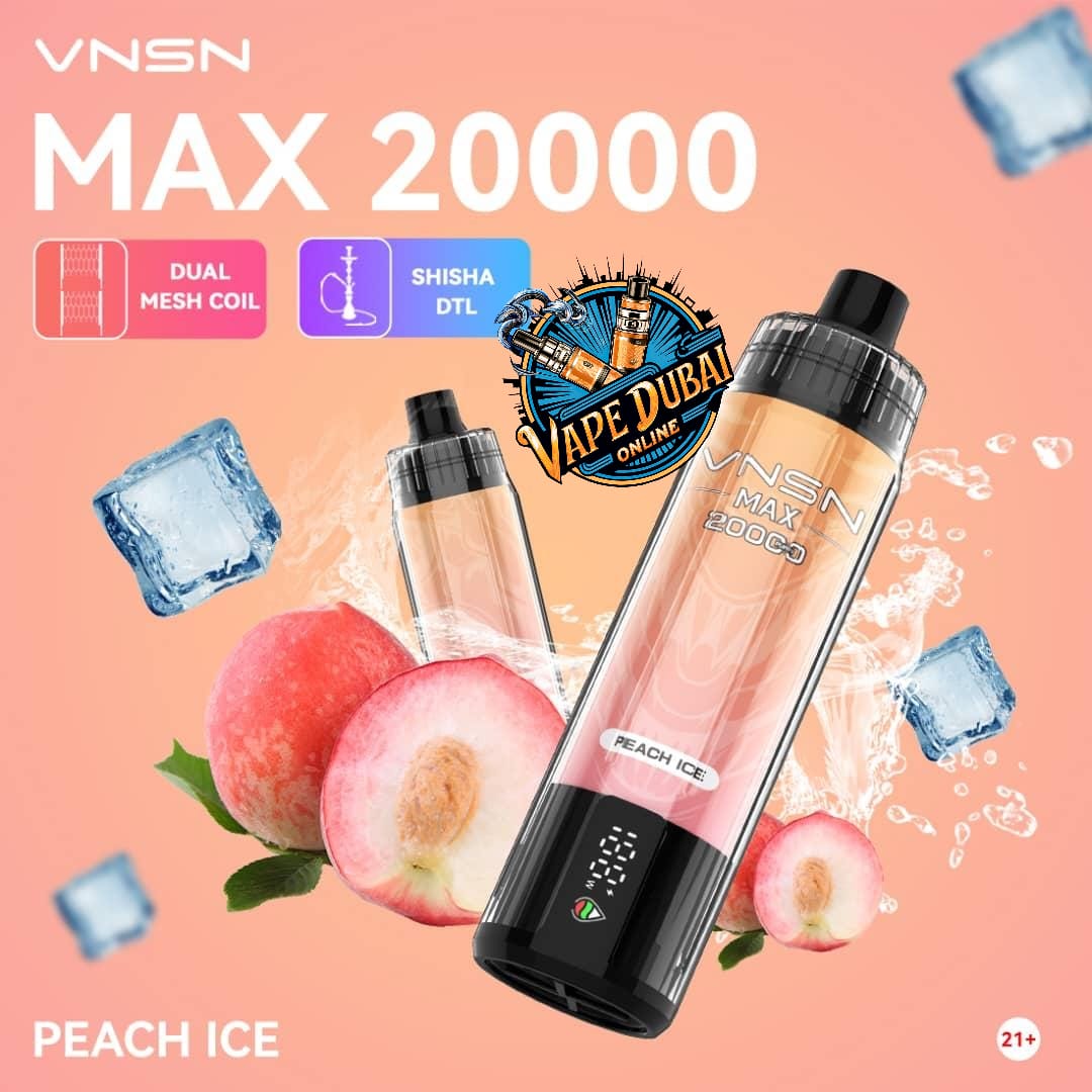 VNSN Max 20000 Puffs Nicotine-Free Vape – DTL Hookah Dubai UAE