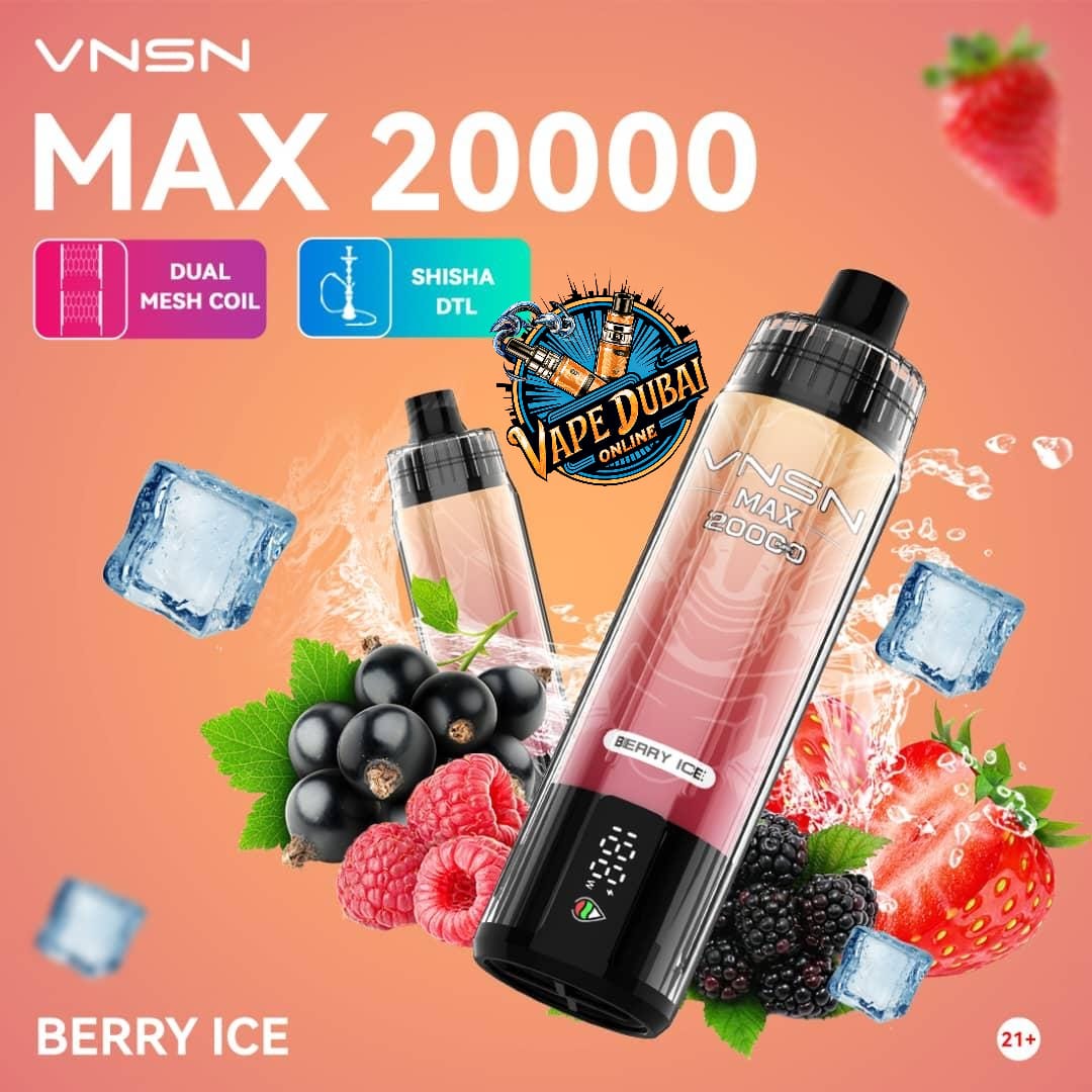 VNSN Max 20000 Puffs Nicotine-Free Vape – DTL Hookah Dubai UAE