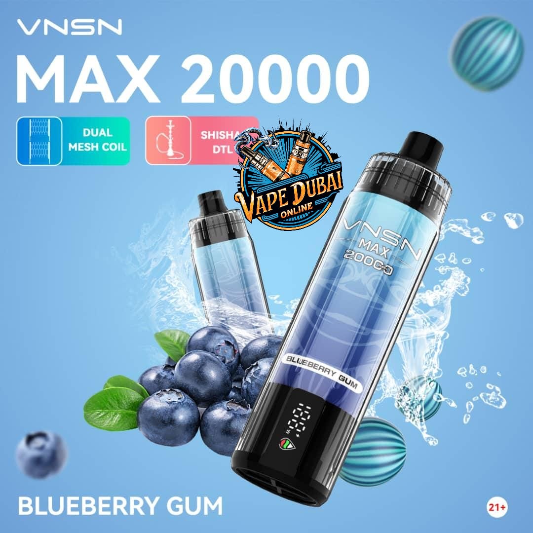 VNSN Max 20000 Puffs Nicotine-Free Vape – DTL Hookah Dubai UAE