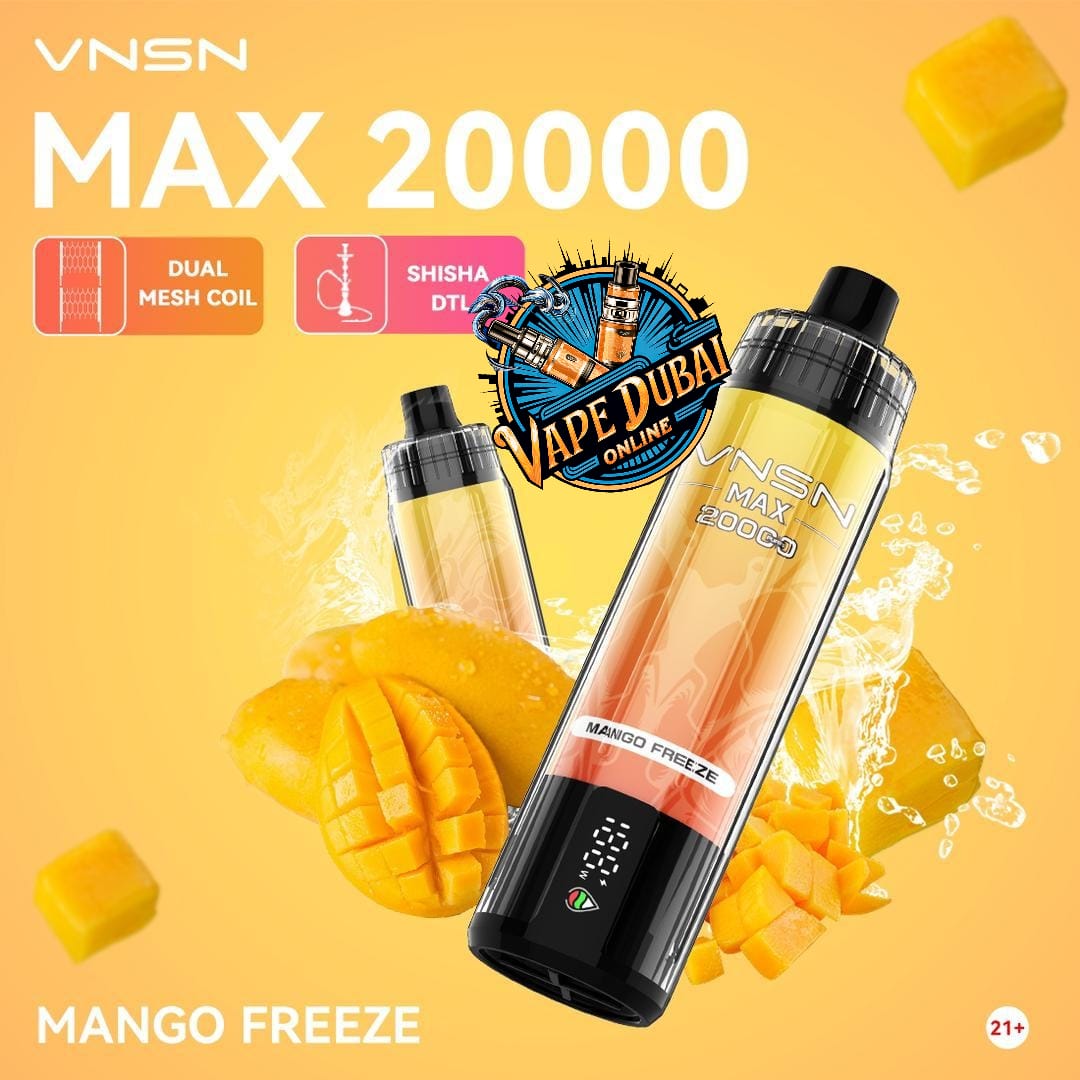 VNSN Max 20000 Puffs Nicotine-Free Vape – DTL Hookah Dubai UAE