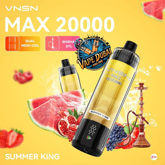 VNSN Max 20000 Puffs Nicotine-Free Vape – DTL Hookah Dubai UAE