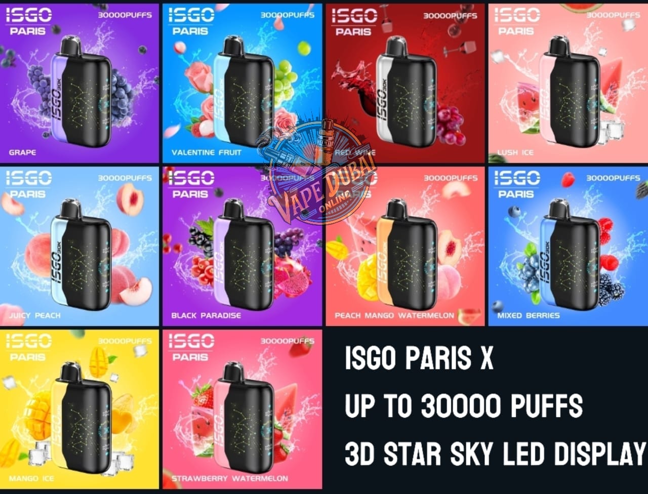 ISGO Paris X 30000 Puffs Vape 50mg – Disposable Vape Dubai UAE