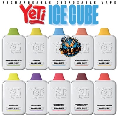 YETI Ice Cube 6000 Puffs Disposable Vape 20mg - Dubai UAE