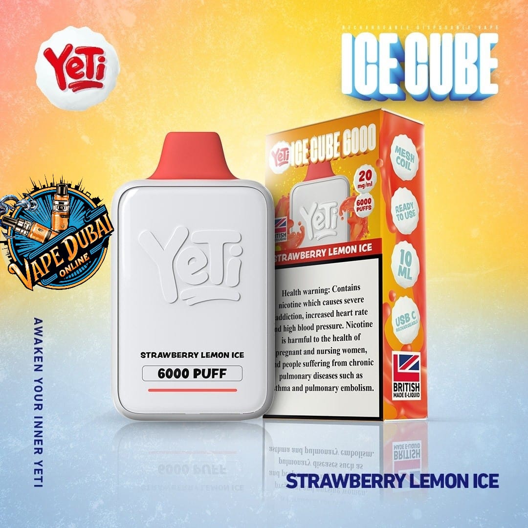 YETI Ice Cube 6000 Puffs Disposable Vape 20mg - Dubai UAE