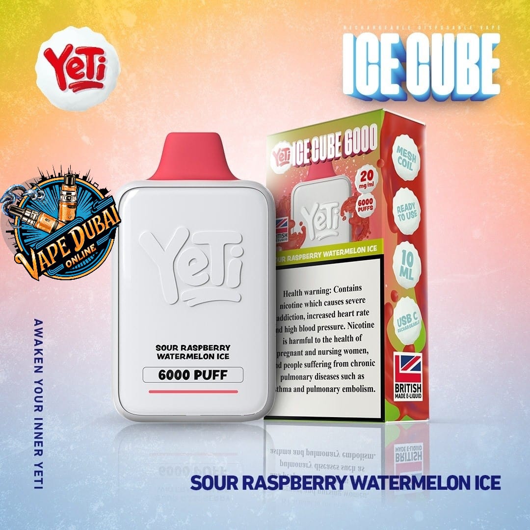 YETI Ice Cube 6000 Puffs Disposable Vape 20mg - Dubai UAE