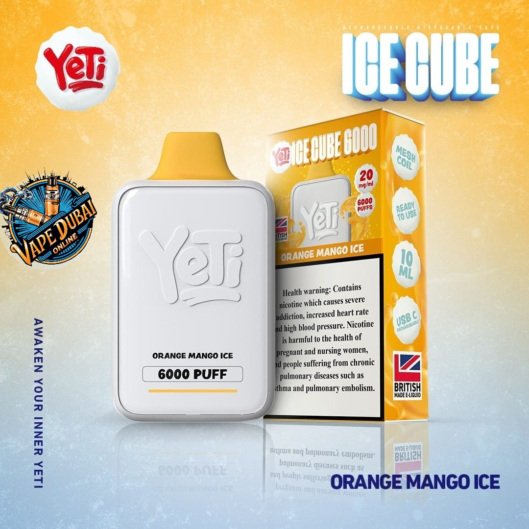 YETI Ice Cube 6000 Puffs Disposable Vape 20mg - Dubai UAE