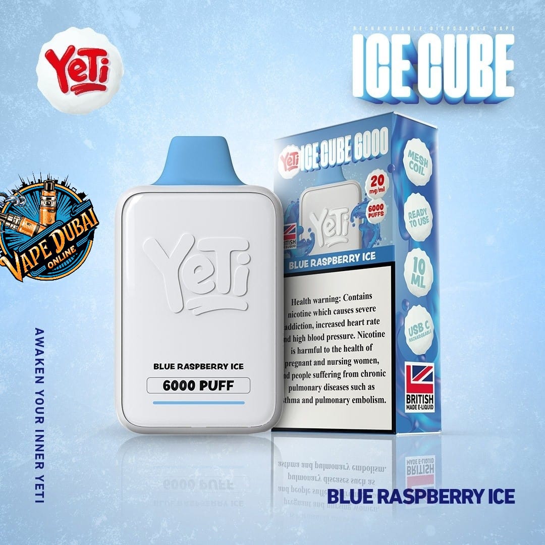 YETI Ice Cube 6000 Puffs Disposable Vape 20mg - Dubai UAE