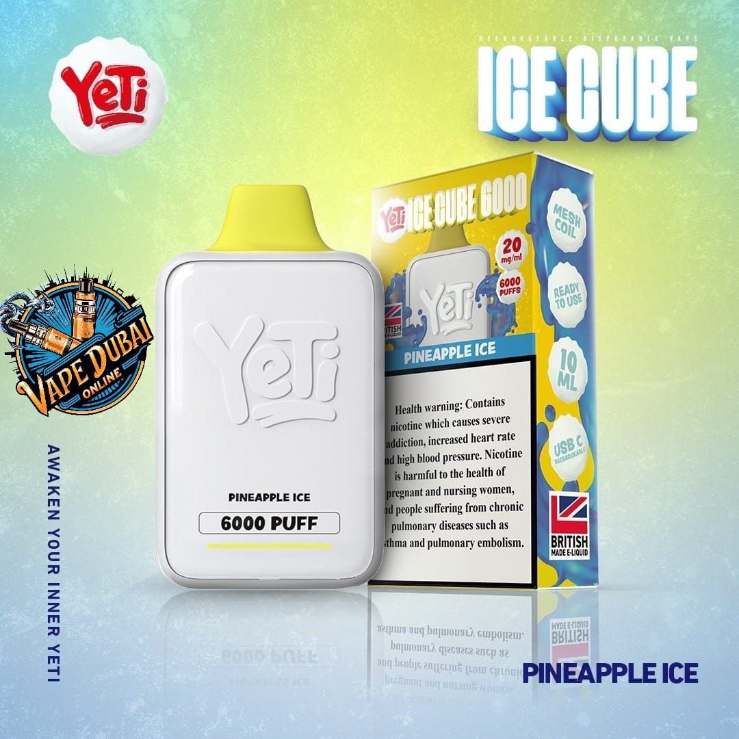 YETI Ice Cube 6000 Puffs Disposable Vape 20mg - Dubai UAE