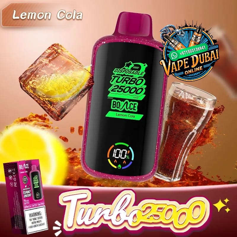Bounce Turbo 25000 Puffs Disposable Vape – 5% Nicotine Dubai UAE