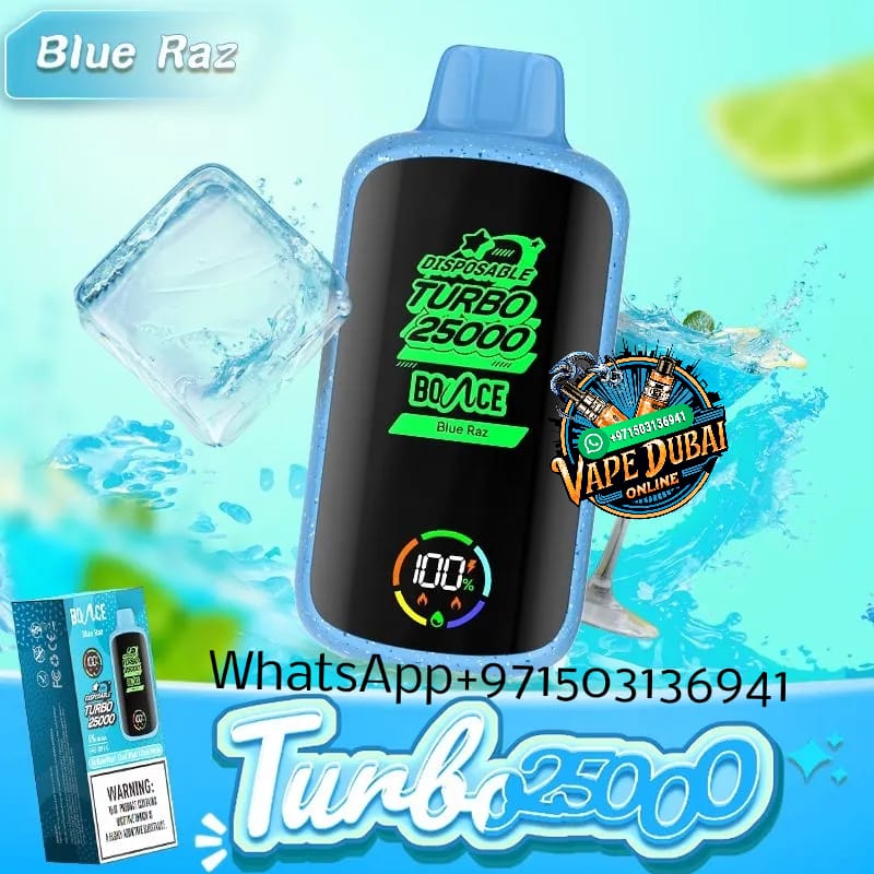 Bounce Turbo 25000 Puffs Disposable Vape – 5% Nicotine Dubai UAE