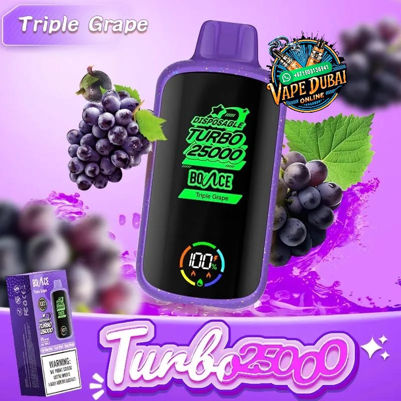 Bounce Turbo 25000 Puffs Disposable Vape – 5% Nicotine Dubai UAE
