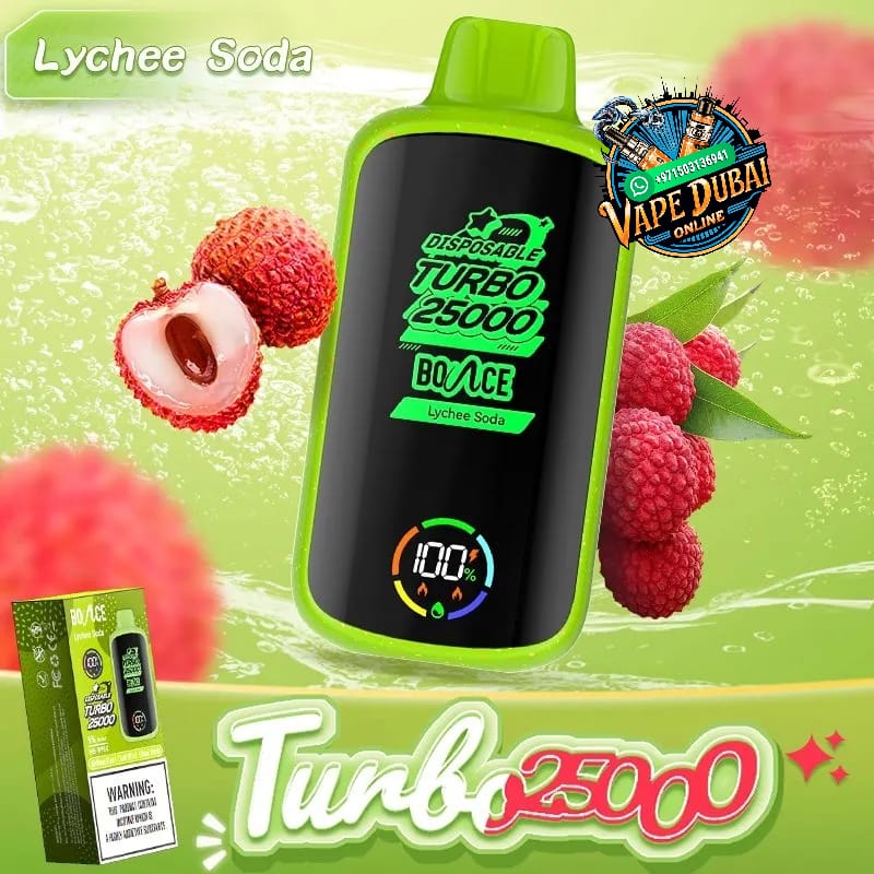 Bounce Turbo 25000 Puffs Disposable Vape – 5% Nicotine Dubai UAE