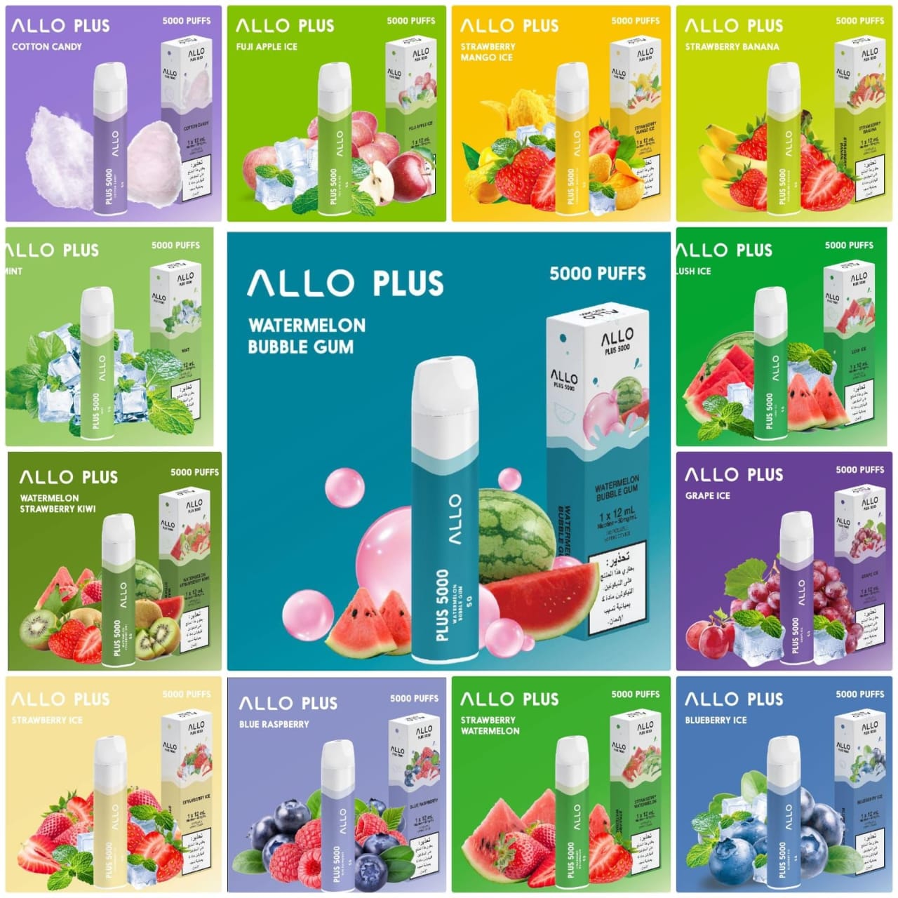Allo Plus 5000 Puffs Disposable Vape – Dubai UAE | Type-C Rechargeable