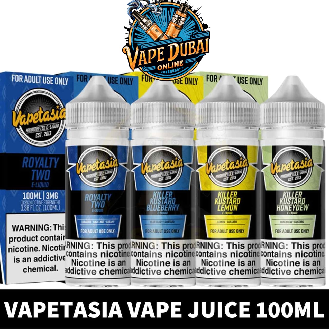 Vapetasia 100ml E-Liquid 3mg Vape Juice – Dubai UAE