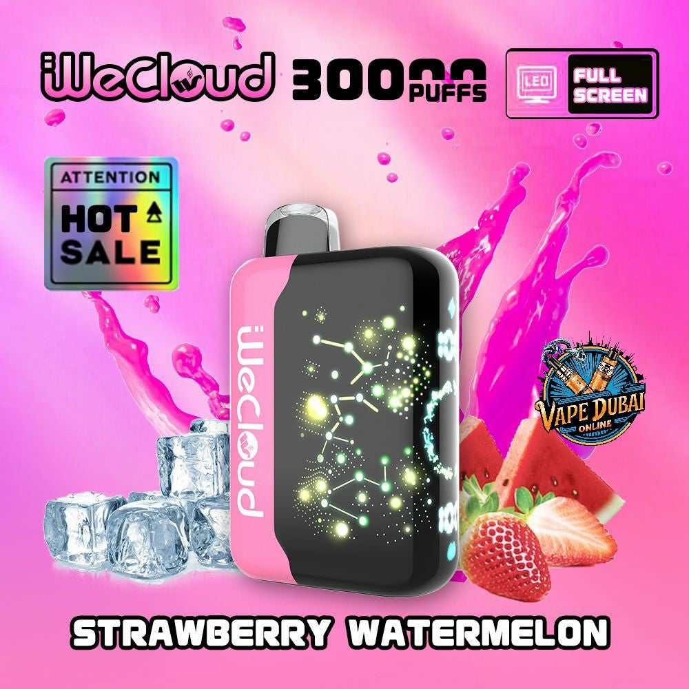 Wecloud 30000 Puffs Disposable Vape Dubai | 3D Screen & Adjustable Airflow