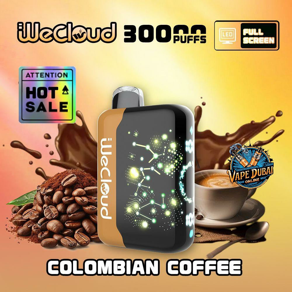 Wecloud 30000 Puffs Disposable Vape Dubai | 3D Screen & Adjustable Airflow